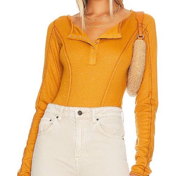 πFREE PEOPLE -NWT SLOANE BODYSUIT/ SzXS- soft and cozy-VERY TOASTY/ GREAT GIFT π - Picture 2 of 8